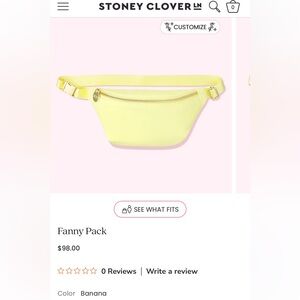 Stoney Clover Lane Banana Fanny Pack/Bum Bag